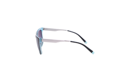 TIFFANY SQUARE ROD METAL TEXTURED BLACK/BLUE GRADIENT