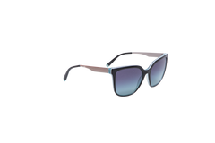 TIFFANY SQUARE ROD METAL TEXTURED BLACK/BLUE GRADIENT