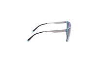 TIFFANY SQUARE ROD METAL TEXTURED BLACK/BLUE GRADIENT