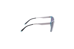 TIFFANY SQUARE ROD METAL TEXTURED BLACK/BLUE GRADIENT