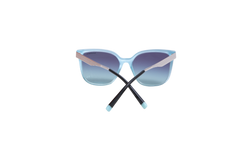 TIFFANY SQUARE ROD METAL TEXTURED BLACK/BLUE GRADIENT