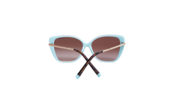 TIFFANY CATEYE ROD METAL TEXTURED TORTOISE/BLUE GRADIENT