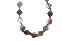 HERMÈS LONG NECKLACE BUFFALO HORN LENA BROWN
