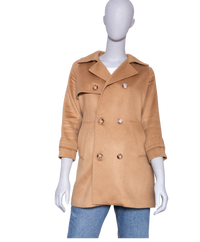 BURBERRY TRENCH COAT KIDS WOOL CARAMEL
