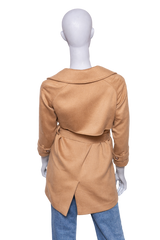 BURBERRY TRENCH COAT KIDS WOOL CARAMEL