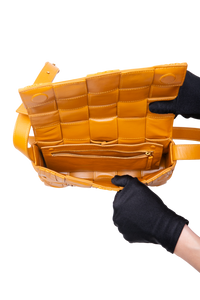 BOTTEGA COBB INTRECCIATO MUSTARD
