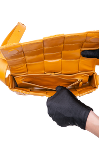 BOTTEGA COBB INTRECCIATO MUSTARD