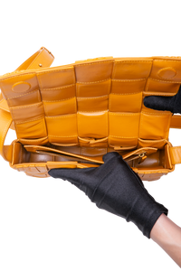 BOTTEGA COBB INTRECCIATO MUSTARD