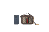 GUCCI MINI OPHIDIA GG SUPREME&WEB CAMERA