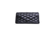 YSL SADE PUFFER LAMBSKIN QUILTED BLACK LARGE - GOLD HDWR