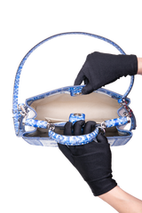 D&G MISS SICILY BLUE MAJOLICA LEATHER