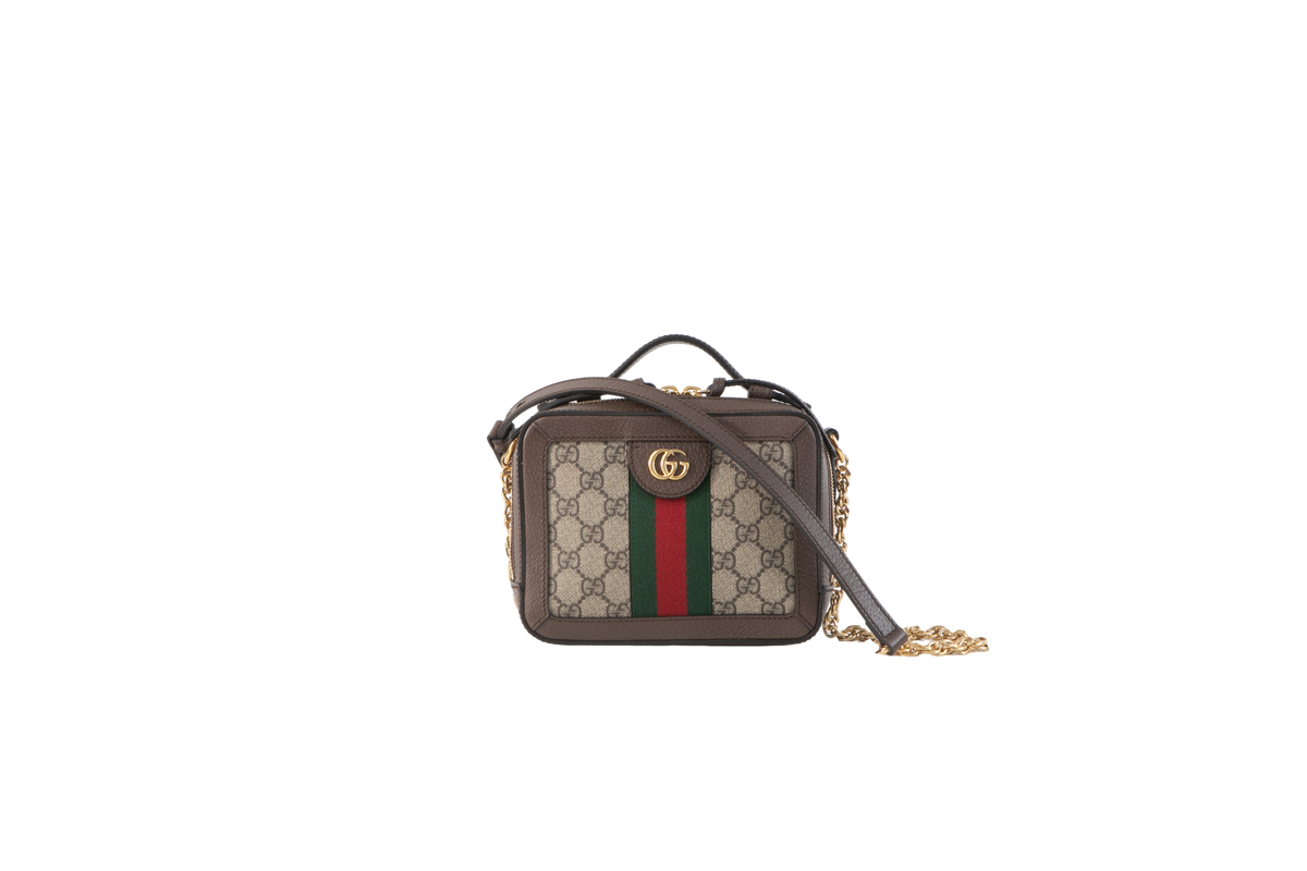 GUCCI MINI OPHIDIA GG SUPREME&WEB CAMERA