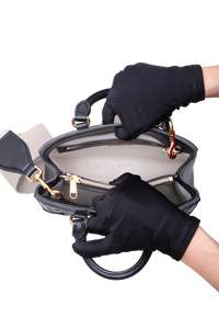 GUCCI SMALL GG MATELASSÊ TOP HANDLE BLACK