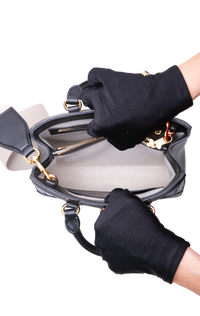 GUCCI SMALL GG MATELASSÊ TOP HANDLE BLACK
