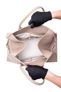 THE ROW SOFT MARGAUX 15 TAUPE FONCÉ