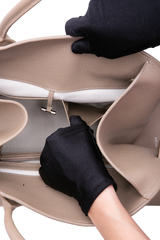 THE ROW SOFT MARGAUX 15 TAUPE FONCÉ