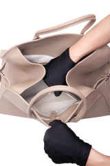 THE ROW SOFT MARGAUX 15 TAUPE FONCÉ
