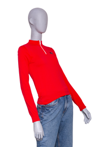 MIU MIU TECHNICAL YARN SWEATER RED