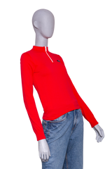 MIU MIU TECHNICAL YARN SWEATER RED