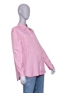 THE ROW ATTICA OVERSIZED COTTON SHIRT MAUVE ROSE