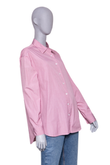 THE ROW ATTICA OVERSIZED COTTON SHIRT MAUVE ROSE