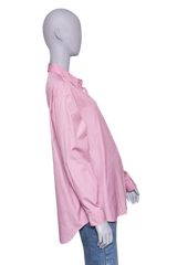 THE ROW ATTICA OVERSIZED COTTON SHIRT MAUVE ROSE
