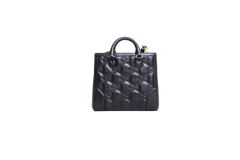 GUCCI SMALL GG MATELASSÊ TOP HANDLE BLACK