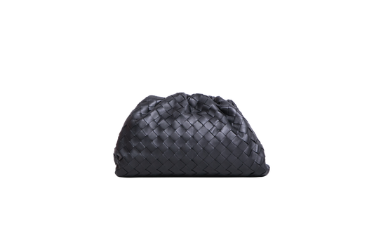 BOTTEGA POUCH INTRECCIATO BLACK SMALL