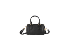 PRADA MINI BOWLING BAG SAFFIANO BLACK