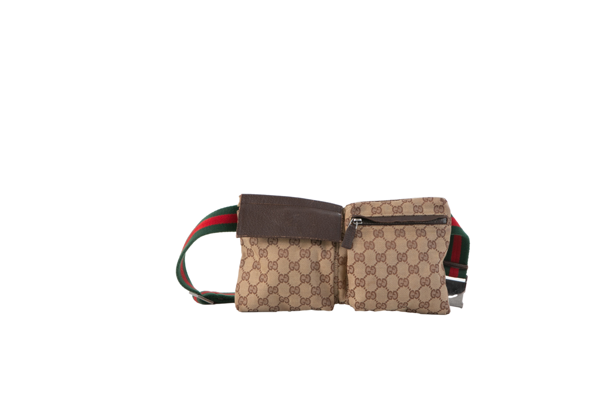 GUCCI POCHETE GG SUPREME CANVAS & WEB
