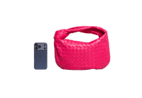 BOTTEGA JODIE SMALL INTRECCIATO PINK