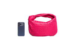 BOTTEGA JODIE SMALL INTRECCIATO PINK