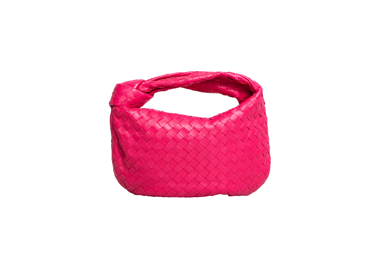 BOTTEGA JODIE SMALL INTRECCIATO PINK