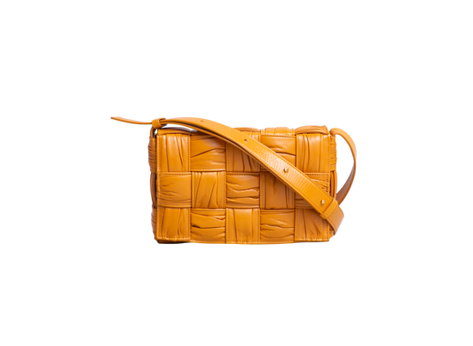BOTTEGA COBB INTRECCIATO MUSTARD