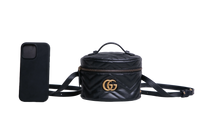 GUCCI BACKPACK GG MARMONT VANITY BLACK
