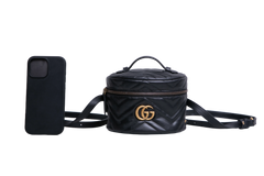 GUCCI BACKPACK GG MARMONT VANITY BLACK
