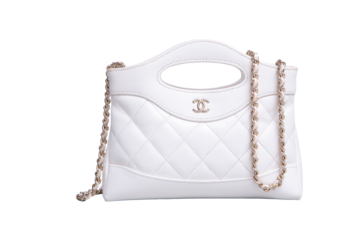 CHANEL 31 NANO BAG LEATHER WHITE
