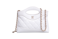 CHANEL 31 NANO BAG LEATHER WHITE