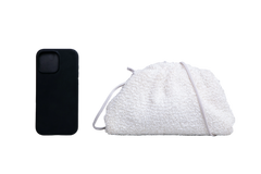 BOTTEGA BOUCLE CURLY RAFFIA CHALK