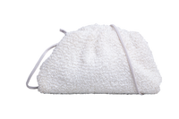 BOTTEGA BOUCLE CURLY RAFFIA CHALK