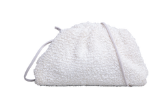 BOTTEGA BOUCLE CURLY RAFFIA CHALK