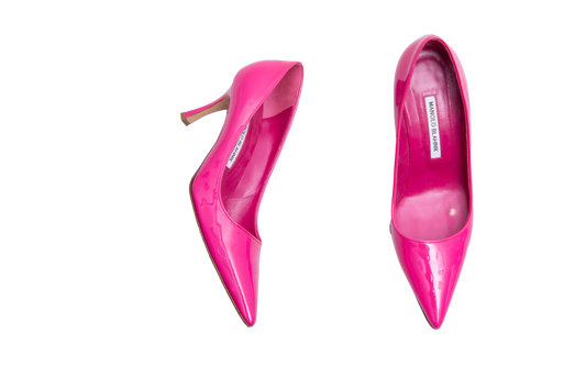 MANOLO SCARPIN PATENT PINK - 39 BR
