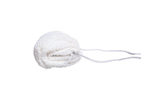 BOTTEGA BOUCLE CURLY RAFFIA CHALK