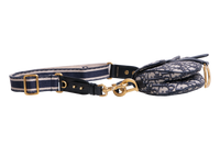 DIOR SADDLE MINI JACQUARD DIOR OBLIQUE NAVY