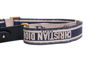 DIOR SADDLE MINI JACQUARD DIOR OBLIQUE NAVY