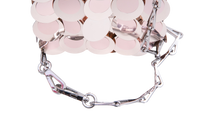 PACO RABANNE SPARKLE HOBO BAG SILVER/PINK