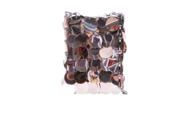 PACO RABANNE SPARKLE HOBO BAG SILVER/PINK