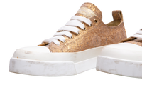 DG SNEAKER FABRIC LOW TOP GOLD/WHITE BROCADE - 39 BR