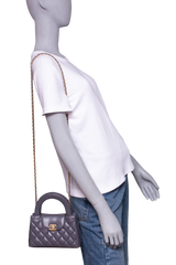 CHANEL SMALL KELLY LAMBSKIN GRAY