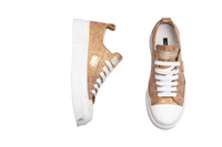 DG SNEAKER FABRIC LOW TOP GOLD/WHITE BROCADE - 39 BR